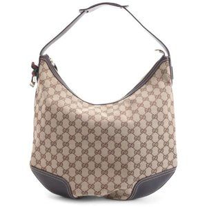 GUCCI Princy GG Canvas Hobo Bag Shoulder Bag Signature GG Monogram